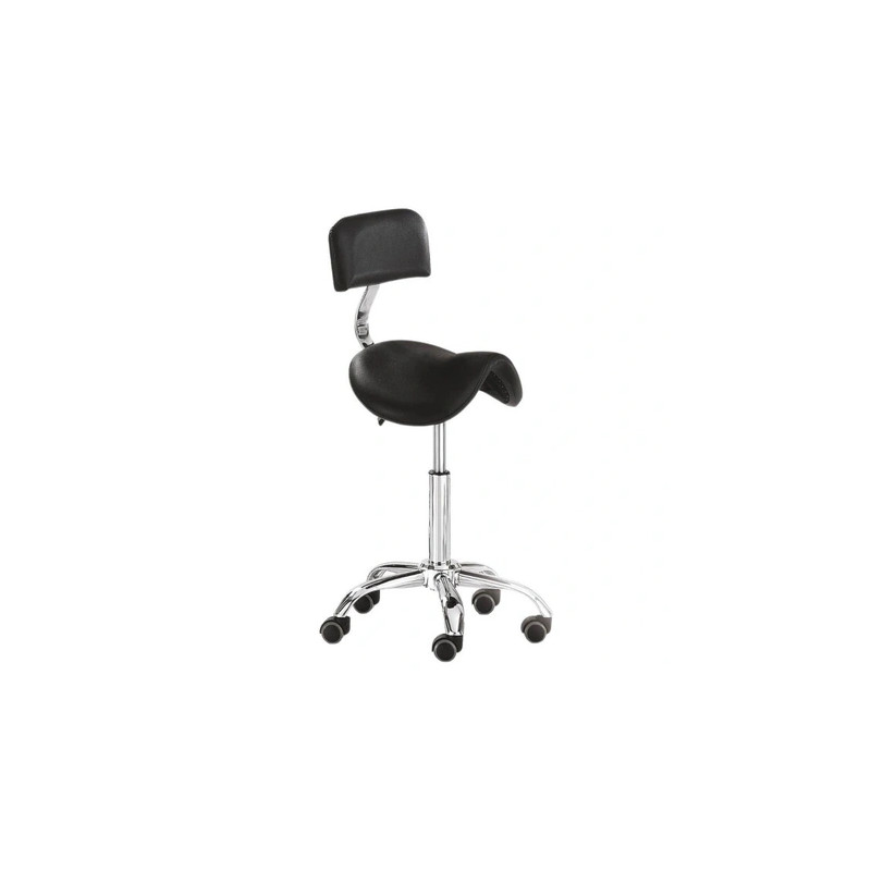 Xanitalia Pro Xan Pro Stool With Backrest Black