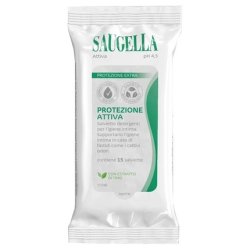 Saugella Active Wipes 15 Pack