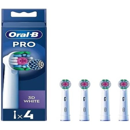 Oral-B Pro 3D White Toothbrush Heads - Pack of 4