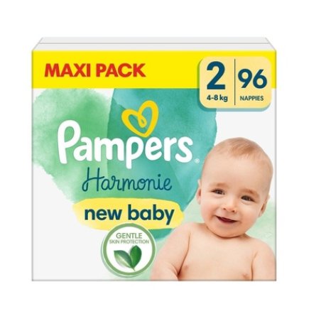 Pampers Harmonie Baby Diapers 4-8kg size 2-MINI 96pcs