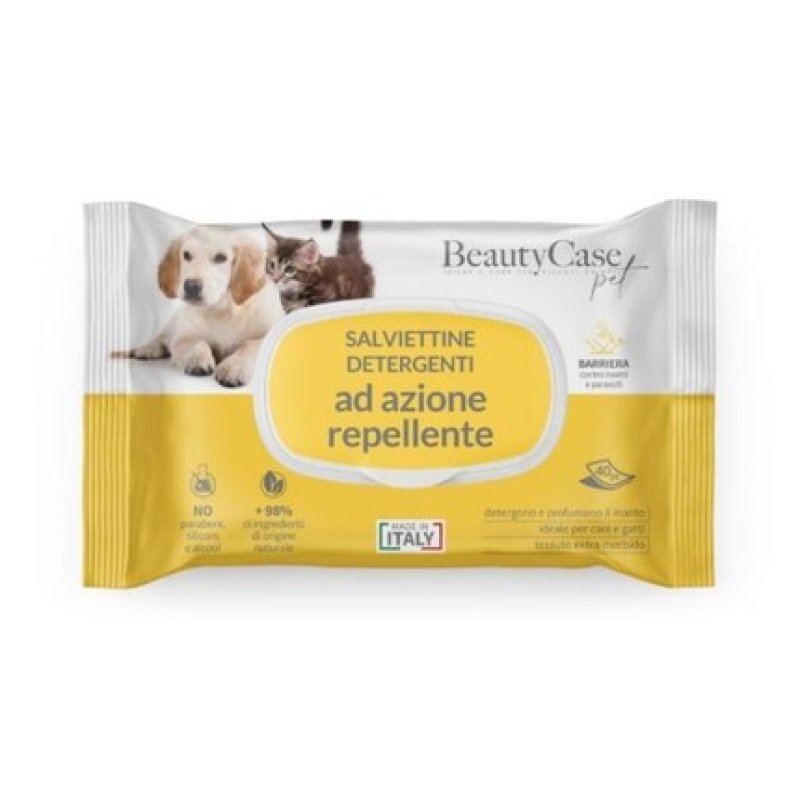 Beauty Case 40 Dogs and Cats Repellent Action Cleaning Wipes