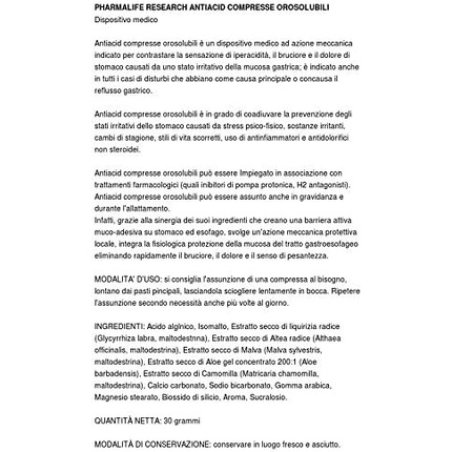 Antiacid 30 Orodispersible Tablets