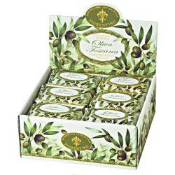 Maiglöckchenseife Round 100g Handmade Italian Soap from Fiorentino with Decorative Embossing