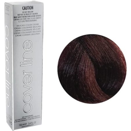 Cover Line Delicate Hair Color Permanent Cream 100ml 05.56 / 5MR Light Mahogany Auburn Brown