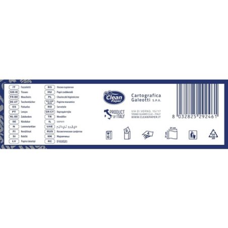 Clean Paper White Tissues 9x6 - Pack of 4