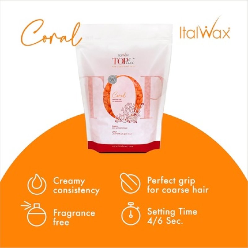 Italwax Top Line Coral Hard Wax Beads 750g 1.65lbs