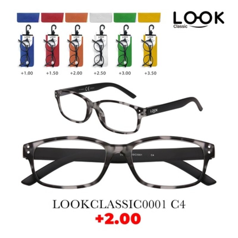 Look Optics Look Classic 0001 C4 2.00 Classic Glasses