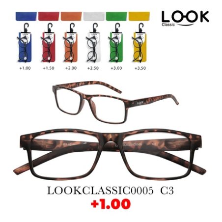 Look Optics Look Classic 0005 C3 1.00 Classic Glasses