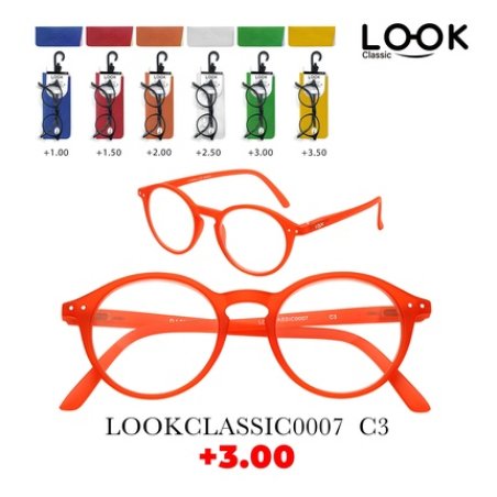 Look Optics Look Classic 0007 C3 3.00 Classic Glasses