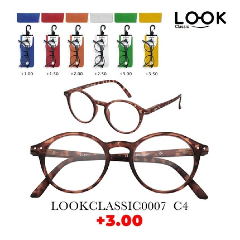 Look Optics Look Classic 0007 C4 3.00 Classic Glasses