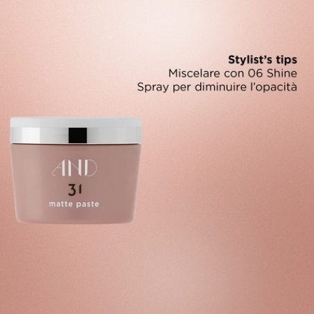 Kemon AND 31 Matte Paste Styling Paste for Flexible Hold and Matte Finish 50ml