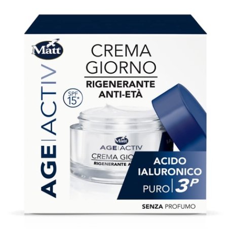 Matt Age Activ Regenerating Face Cream Anti-Age Day - Pure Hyaluronic Acid 3P - Soothing and Smoothing, Deep