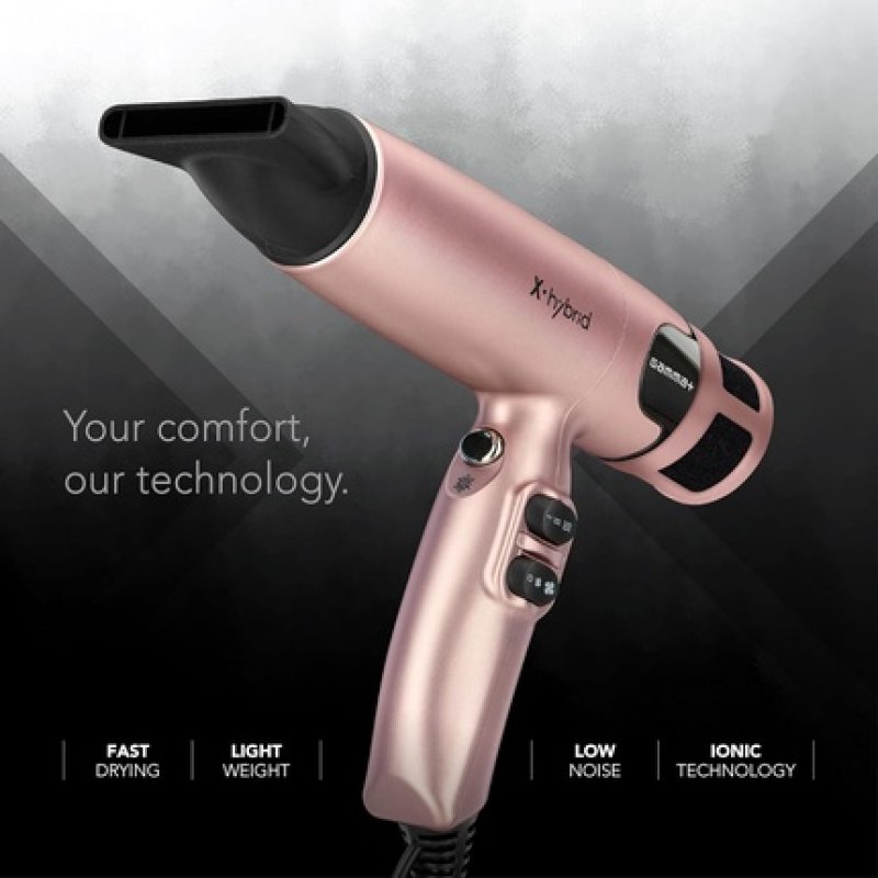 Gamma X-Hybrid Ionic Hair Dryer Lightweight Quiet Ergonomic Digital