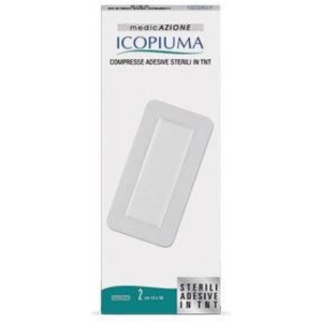 Benda Adhesive Compress Icopiuma in Non-Woven Fabric 10x25cm - Pack of 2