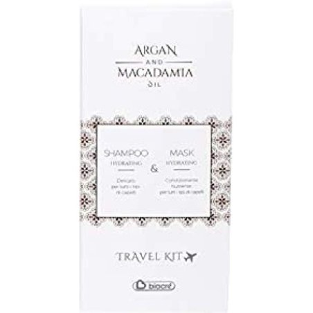 Biacrè Argan and Macadamia Travel Kit Hydrating Shampoo and Mask 100ml 200ml