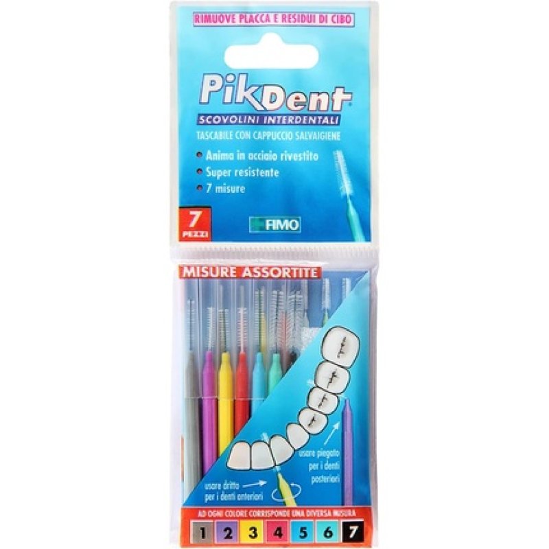 Pikdent Interdental Brushes Test and Find Your Size 7 Assorted Brushes 7 count
