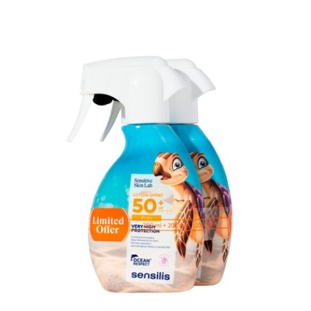 Sensilis Pediatrics Lotion Spray Sunscreen Spf50 2x200ml Special Price