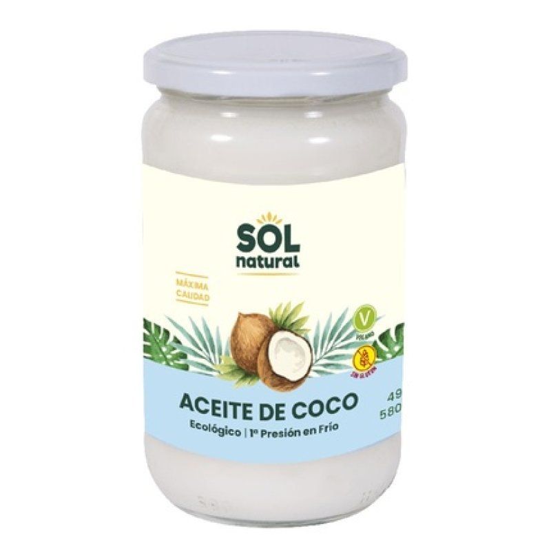 Sol Natural Extra Virgin Organic Coconut Oil 580ml