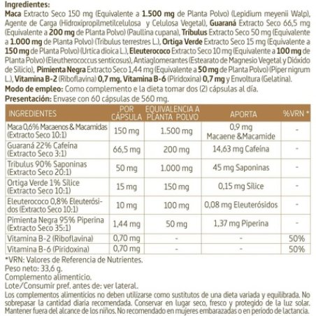 Nature Essential Make-Up Complex 3000mg with Guarana and Tribulus