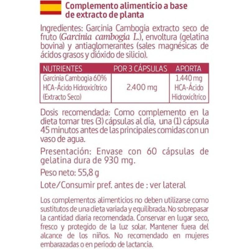 Nature Essential Garcinia Cambogia Extract 300mg 60 Capsules 60% HCA