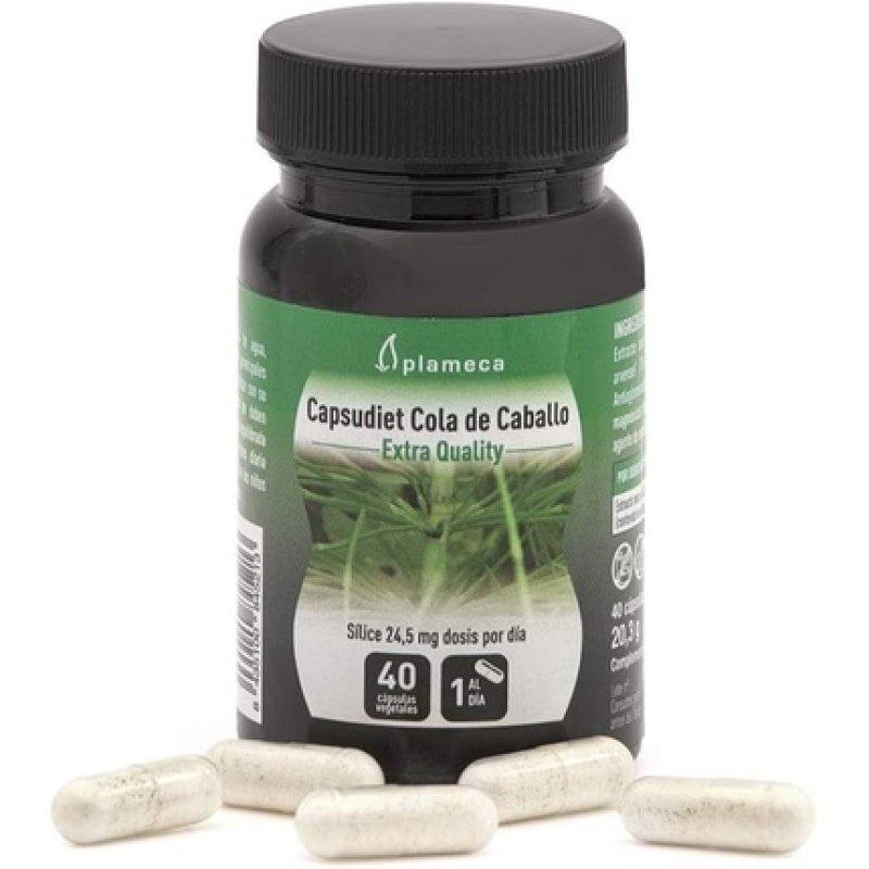 PLAMECA Capsudiet Horsetail Regenerating Diuretic and Calming for Nails and Hair with Flavonoids for Hoop Problems