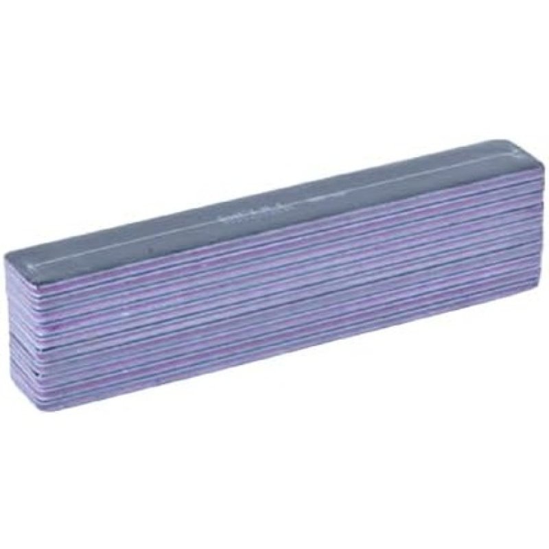 BIFULL Square 100/180 Nail File 10 Units Black/White - Pack of 10
