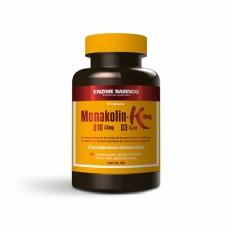 Enzime Sabinco Sabinco Monakolin K Q10 D3 30 Capsules