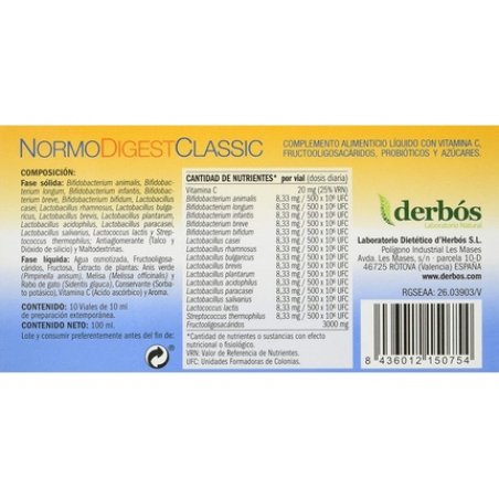 Classic Normodigest Simbio 10v 10 Bottles
