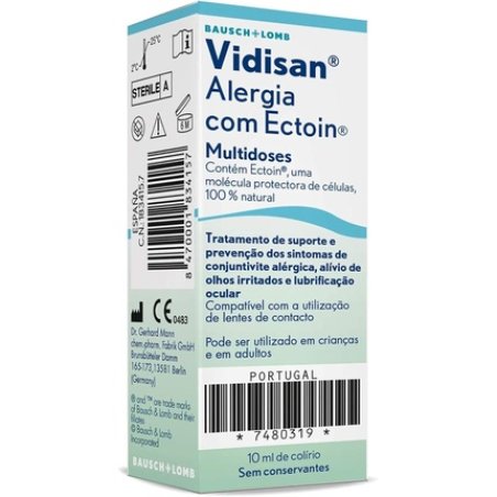 Vidisan Allergy Eye Drops with Ectoin 10ml