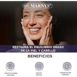 Marny's 100% Natural Repairing Jojoba Oil for Hair, Face, Cuticles, Body & Nails 50ml Bottle