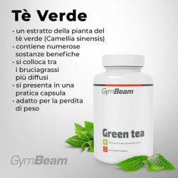 Gymbeam Green Tea Natural Supplement 500mg Capsules with EGCG and Caffeine