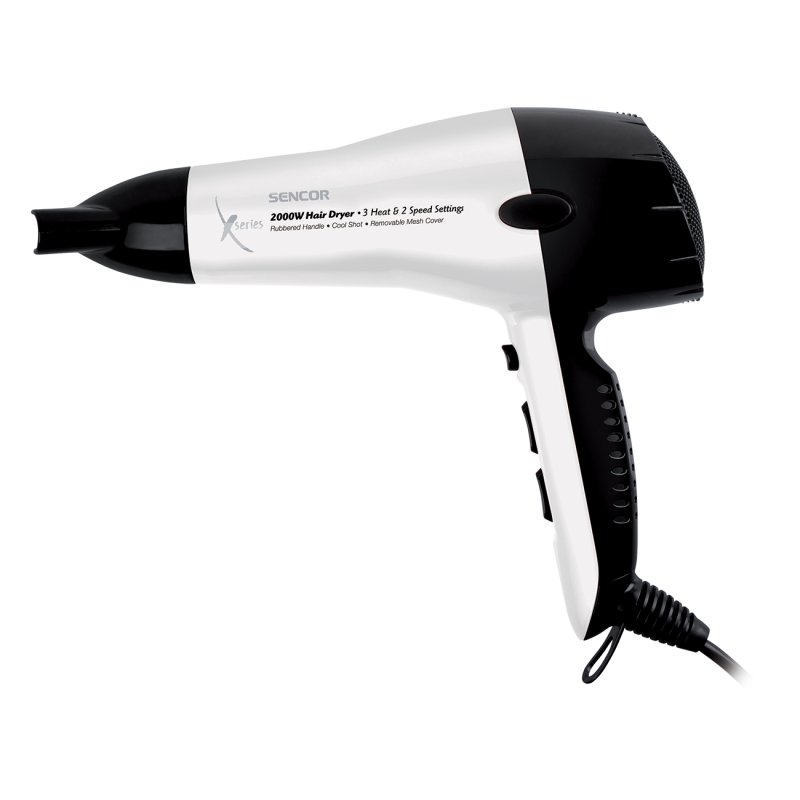 Sencor SHD 6600W sèche-cheveux 2000 W Noir, Blanc