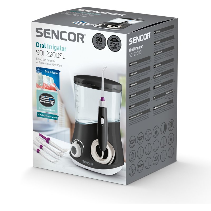 Oral Irrigator with 1400 Brushing Speeds - Silver