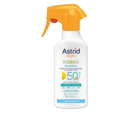 Astrid Family Sunscreen Spray Sensitive Spf 50 270 Ml
