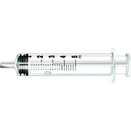 Pic Solution 02075160300300 Central Luer Syringes with Removable Needle 23 Gauge x 1 Inch 5ml Capacity