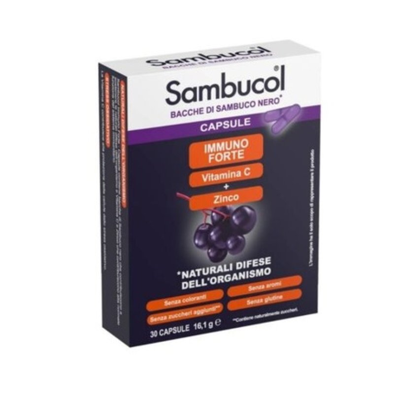 NAMED Sambucol Immuno Forte Immune Boost Supplement 30 Capsules