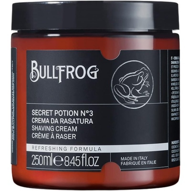Bullfrog Shaving Cream Secret Potion N.3 Refreshing 250ml
