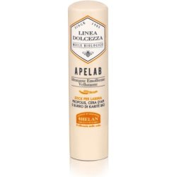 Helan Linea Dolcezza Apelab Lip Balm Stick with Shea Butter Beeswax Propolis Against Chapping 4ml - Made in Italy