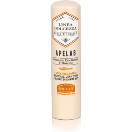 Helan Linea Dolcezza Apelab Lip Balm Stick with Shea Butter Beeswax Propolis Against Chapping 4ml - Made in Italy