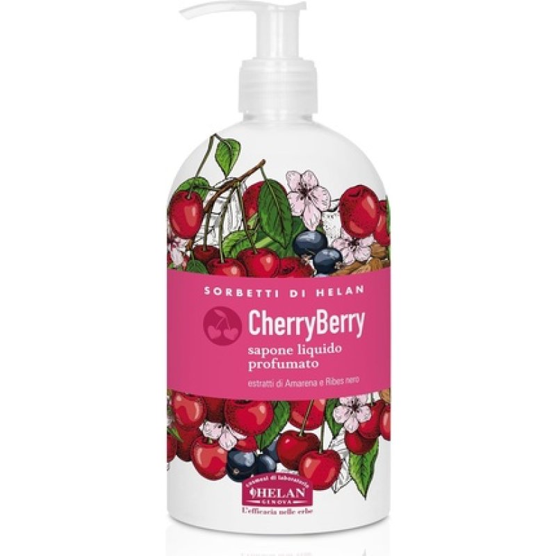Helan I Sorbetti Cherryberry Revitalising Liquid Hand Wash with Blackcurrant