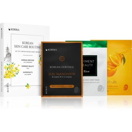 Korika Brightening Sheet Masks Set of 3 - Korean Skin Care Routine