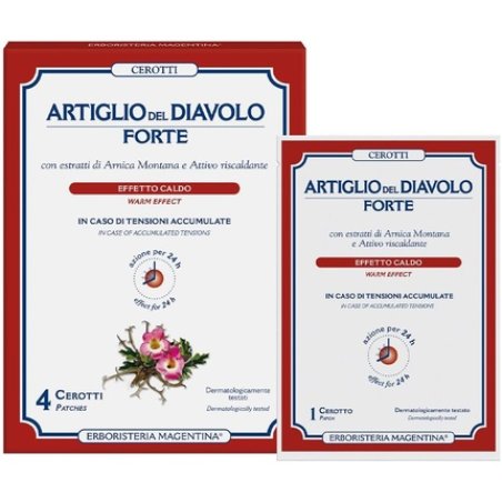 Erboristeria Magentina Strong Devil's Claw Plasters - Pack of 4