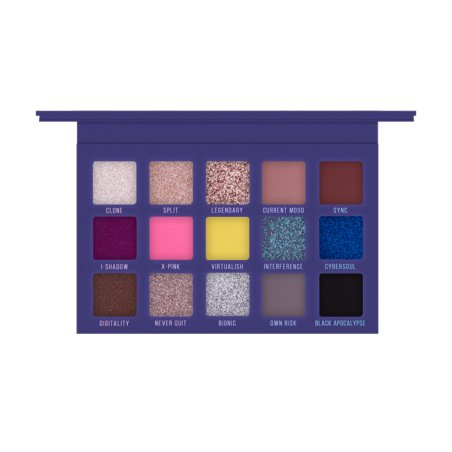 Mulac Cosmetics Un-connected Palette ombre à paupière Colle pailletée, Mat, Satin, Brillant