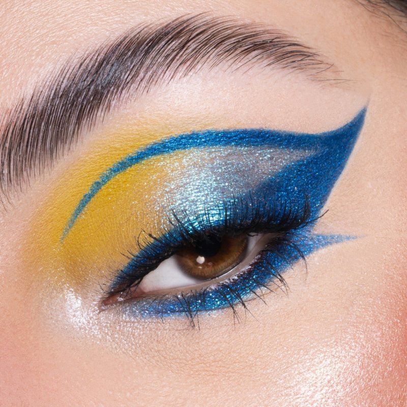 Mulac Cosmetics Un-connected Palette ombre à paupière Colle pailletée, Mat, Satin, Brillant