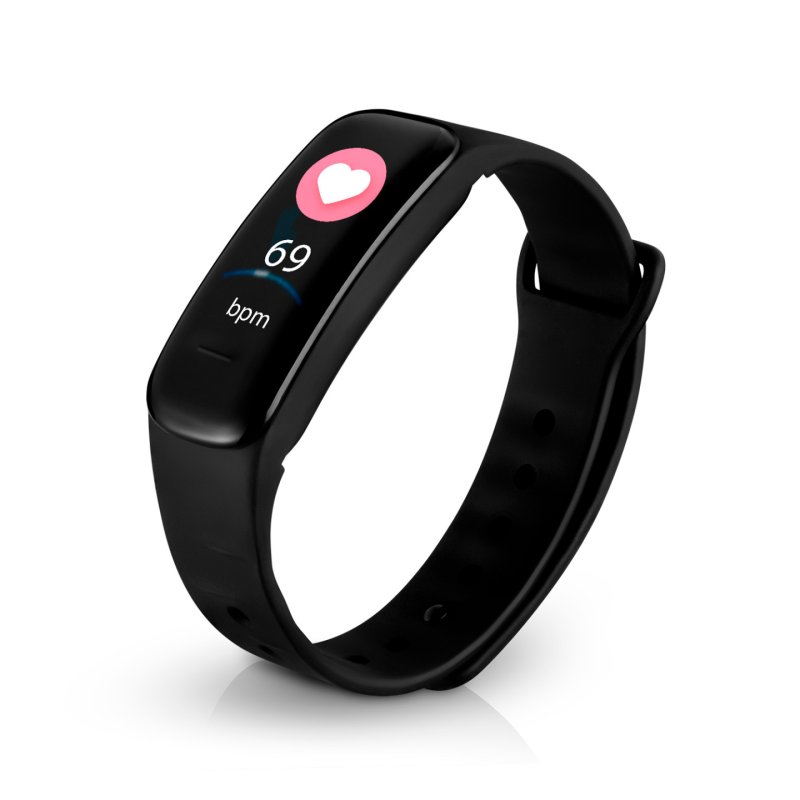 Niceboy X-fit Plus OLED Bracelet connecté 2,44 cm (0.96") IP67 Noir