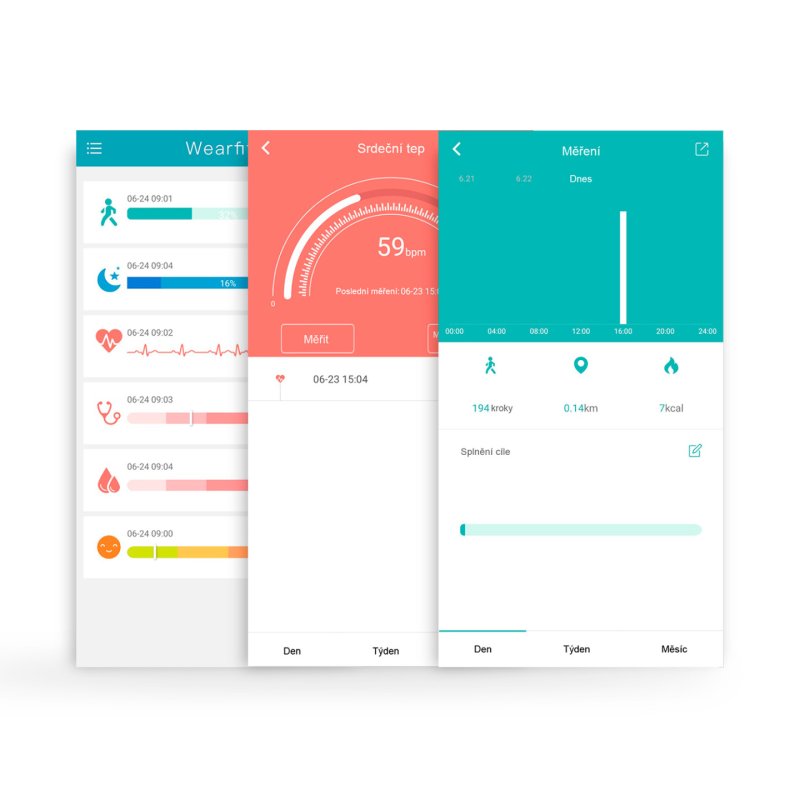 Niceboy X-fit Plus OLED Bracelet connecté 2,44 cm (0.96") IP67 Noir