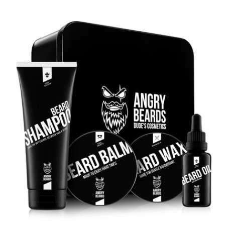 Angry Beards Complete Beard Care Set for Growth & Styling
