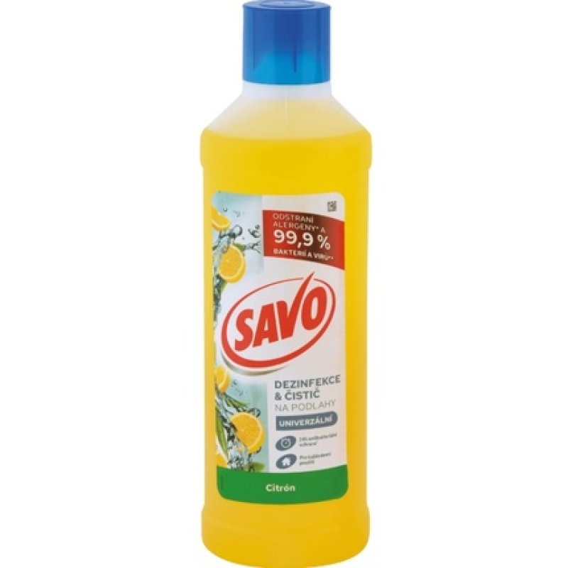 Savo Universal Floor Cleaning Agent Lemon 1000 Ml