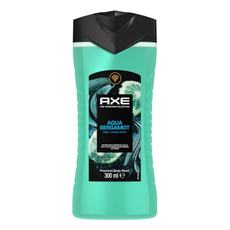 AXE Aqua Bergamot Bodywash 300 ml Shower gel Men Body