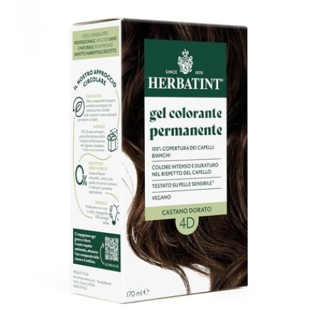 Herbatint Permanent Hair Color 4D Golden Brown 170ml